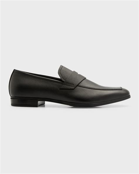 prada penny loafers mens|prada saffiano leather loafer.